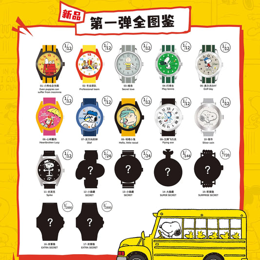 Official Snoopy × MAIHE Watch Blind Box – Friends Series Cartoon Wristwatch | 1 Random Style